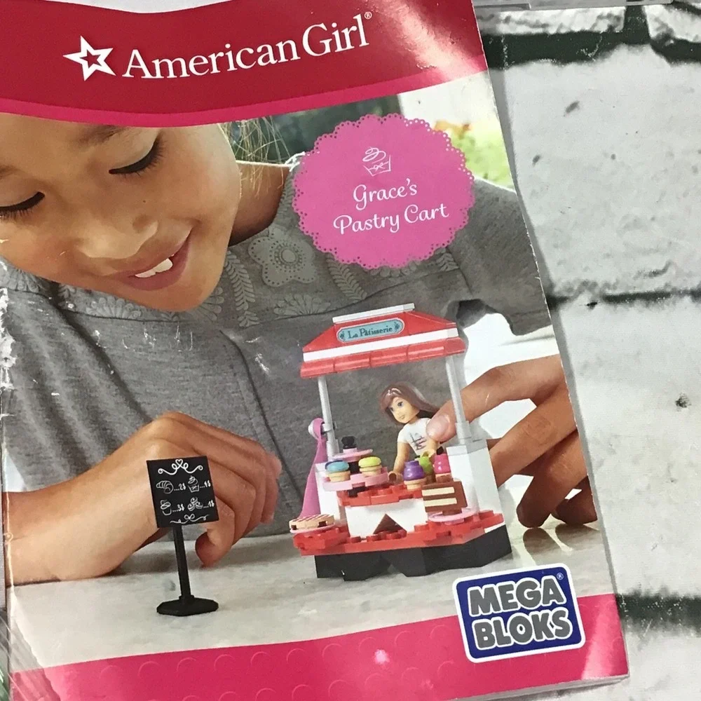 American Girl‎ Mega Bloks Grace's Pastry Cart Replacement Pieces Lot Doll Menu